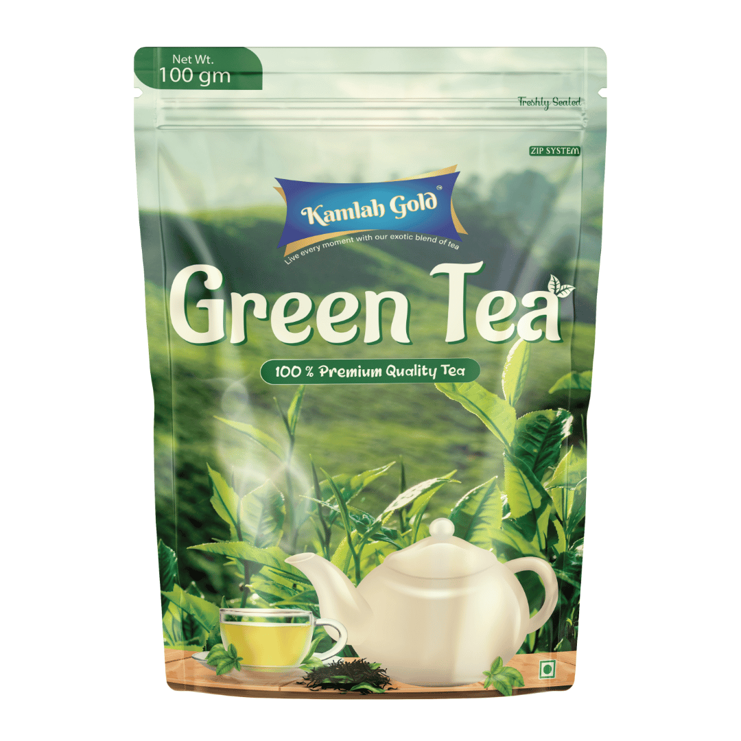 Kamlah Gold Green Tea – A Refreshing Sip of Wellness (Pack of 3) 100gm x 3