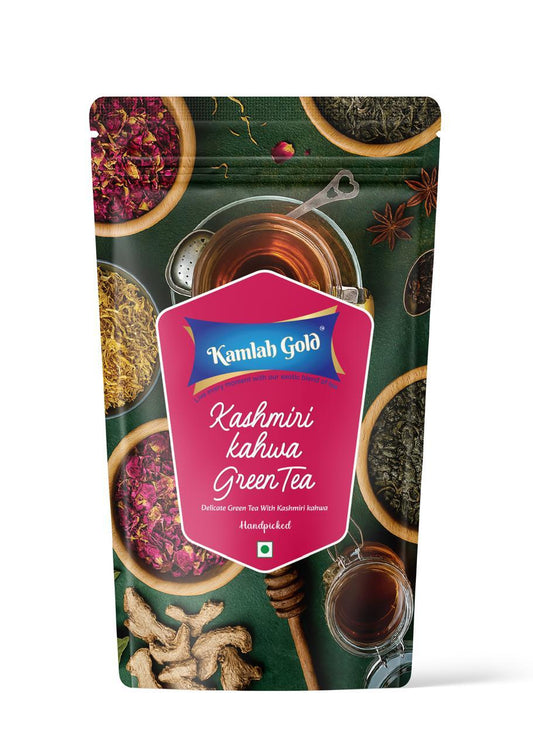 Kashmiri Kahwa Green Tea – Aromatic & Traditional Wellness Blend